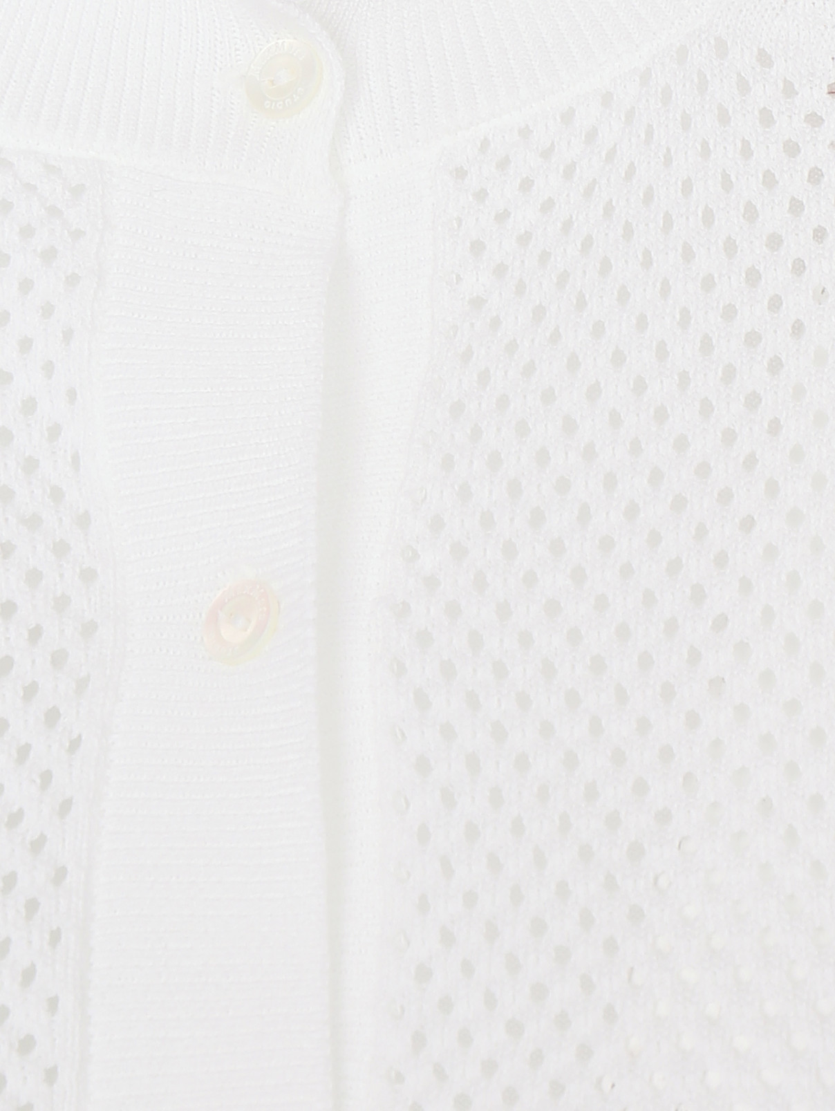 Болеро из хлопка Max Mara  –  Деталь  – Цвет:  Белый