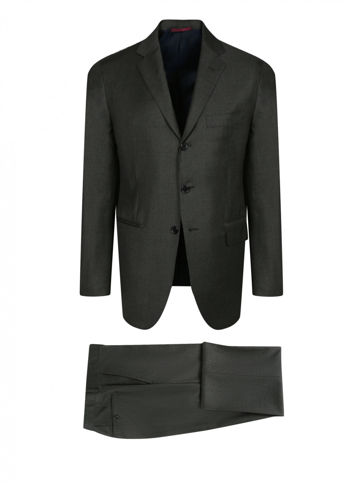Костюм из шерсти Sartoria Partenopea  –  Общий вид  – Цвет:  Серый