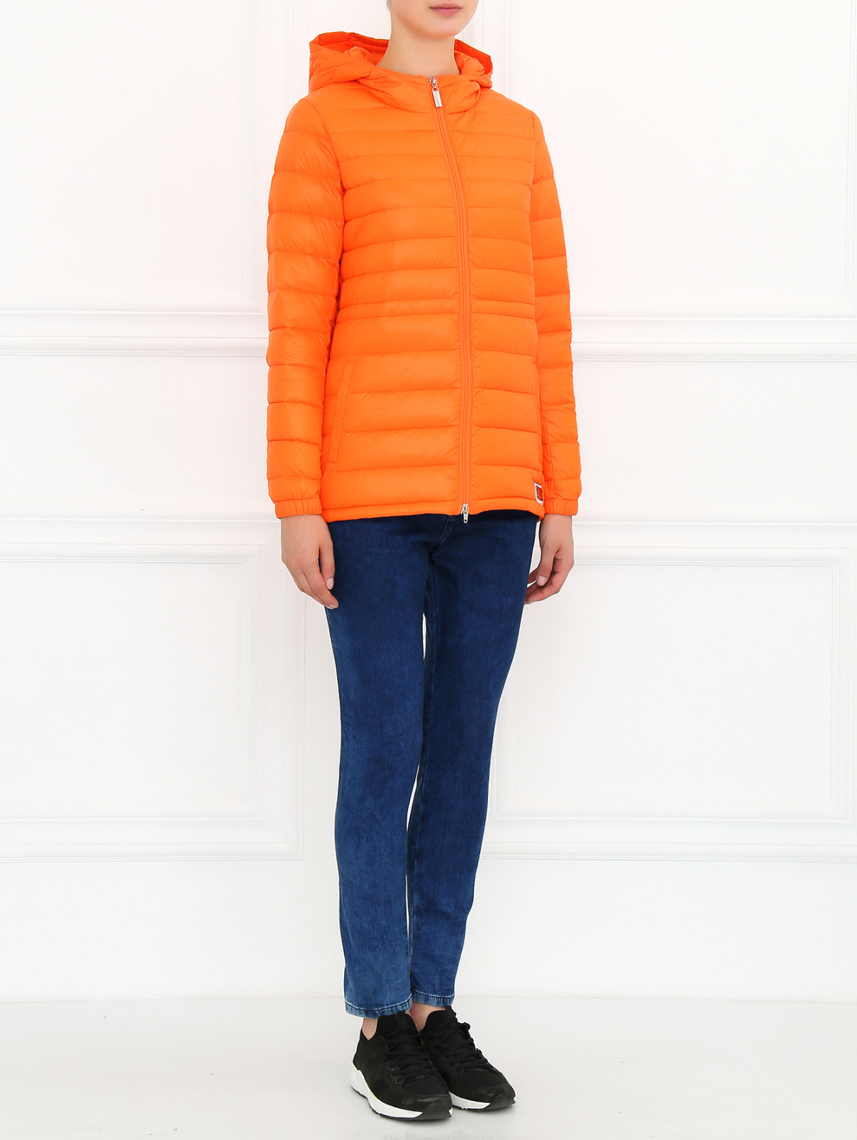 Куртка на молнии с капюшоном Parah  –  Модель Общий вид  – Цвет:  Оранжевый