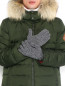 Трикотажные перчатки с узором BOSCO  –  Модель Общий вид