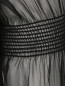 Блуза из хлопка с шелковыми рукавами и перьями страуса N21  –  Деталь1