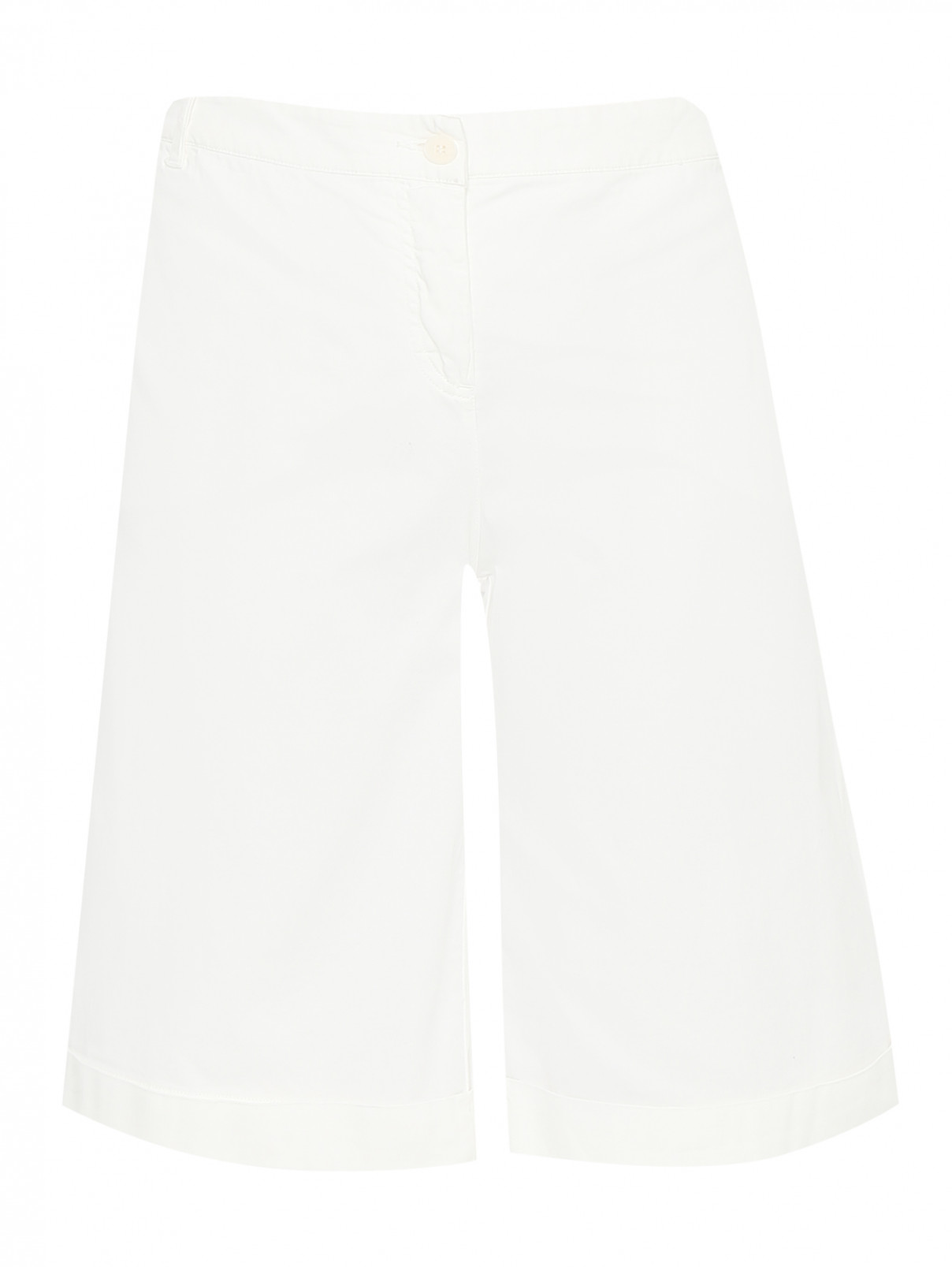 Шорты из хлопка с карманами Marina Sport  –  Общий вид  – Цвет:  Белый