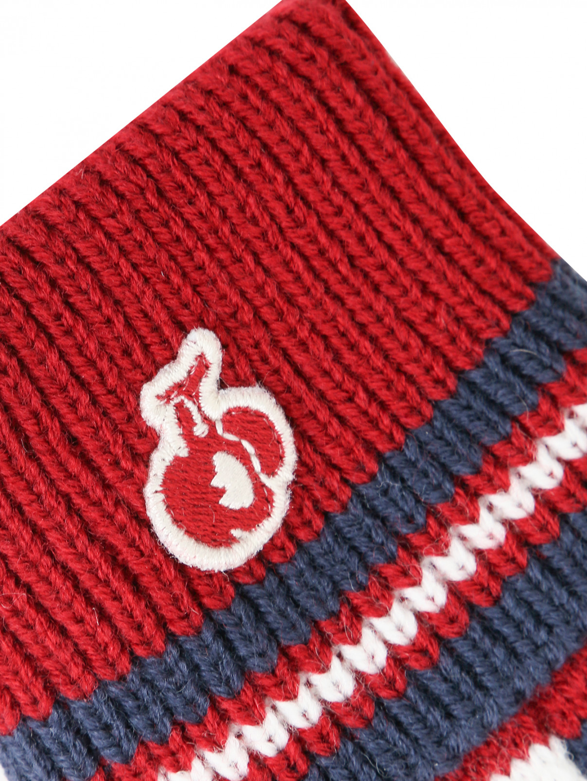 Варежки из смешанной шерсти с узором BOSCO  –  Деталь1  – Цвет:  Красный