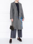 Пальто из шерсти с декоративной аппликацией Marina Rinaldi  –  МодельОбщийВид
