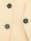 Двубортное пальто из шерсти с карманами Rochas  –  Деталь