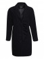 Пальто из шерсти с воланом BOUTIQUE MOSCHINO  –  Общий вид