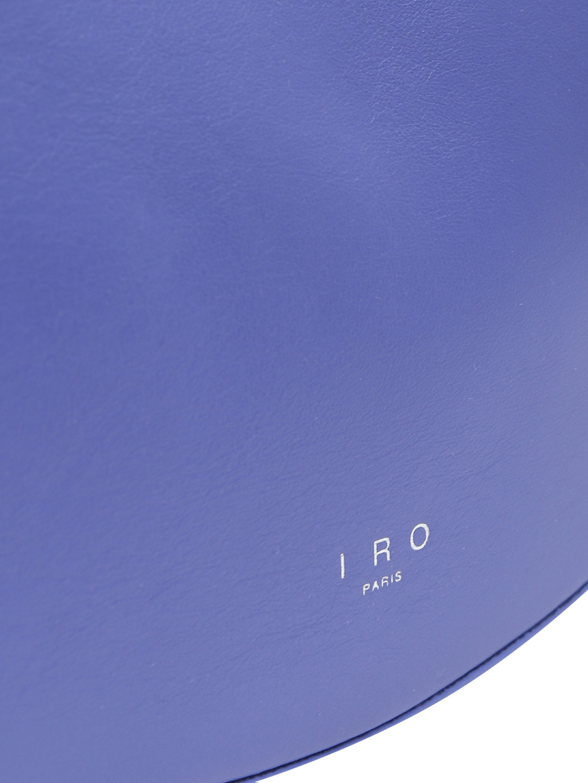 Сумка из кожи с металлической фурнитурой Iro  –  Деталь  – Цвет:  Фиолетовый