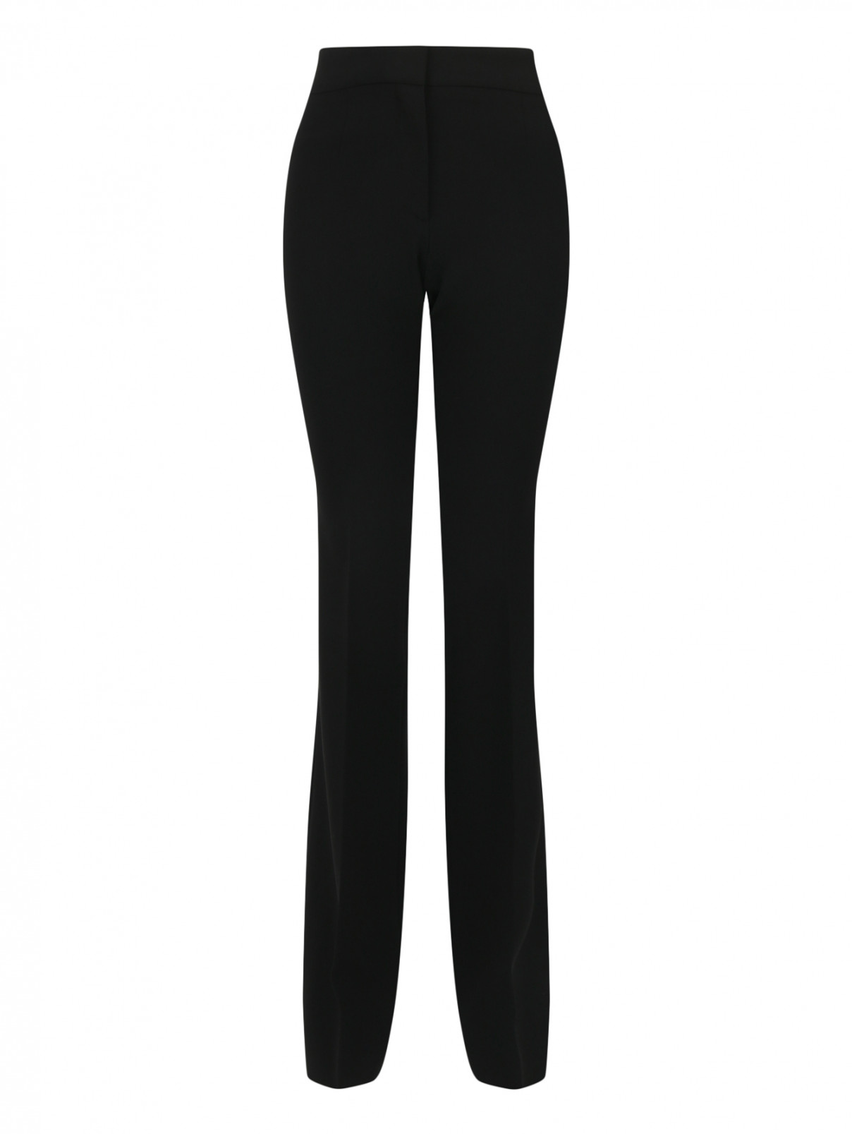 Прямые брюки со стрелками Moschino Couture  –  Общий вид  – Цвет:  Черный