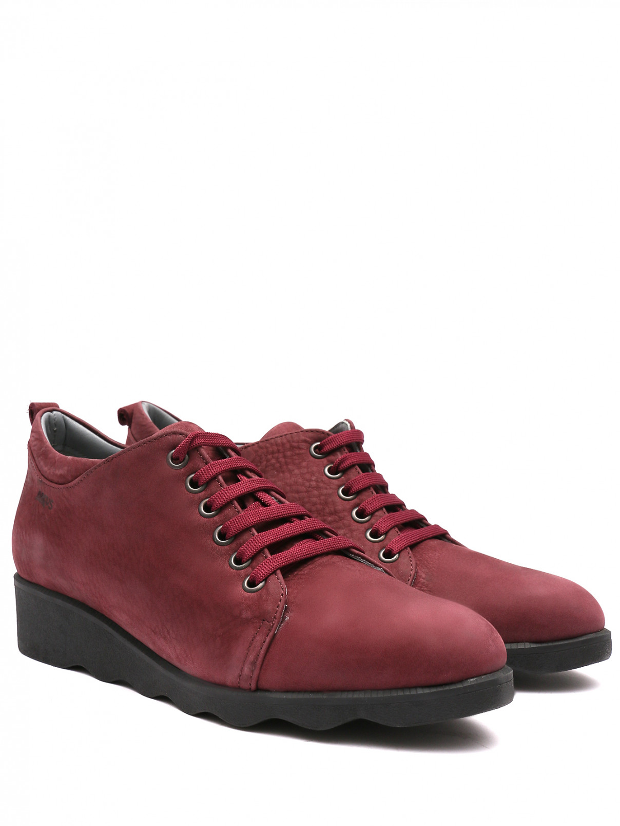 Ботинки из кожи на шнурках Arcus  –  Общий вид  – Цвет:  Красный