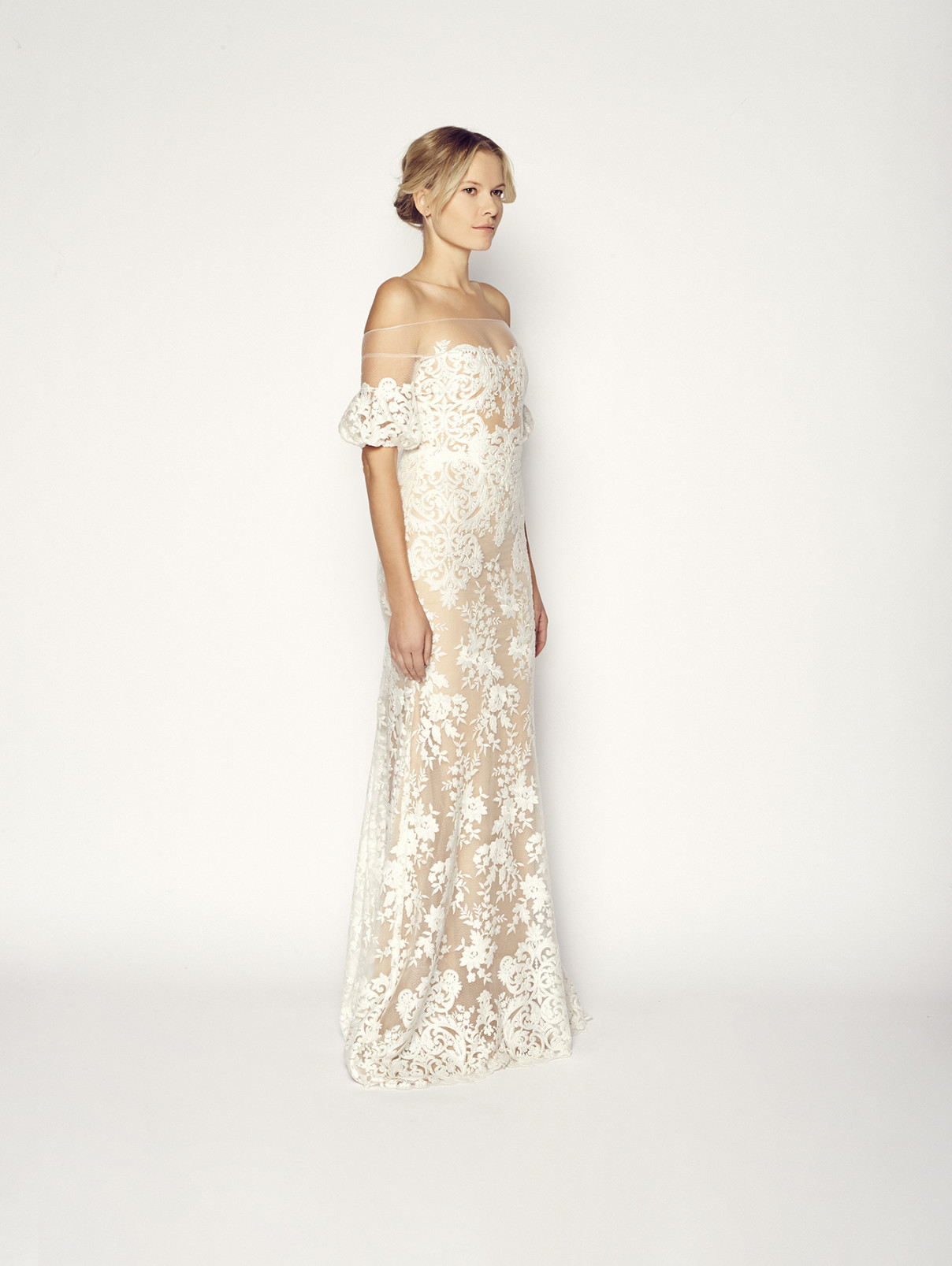 Платье Bridal Liz Martinez  –  Общий вид  – Цвет:  Белый