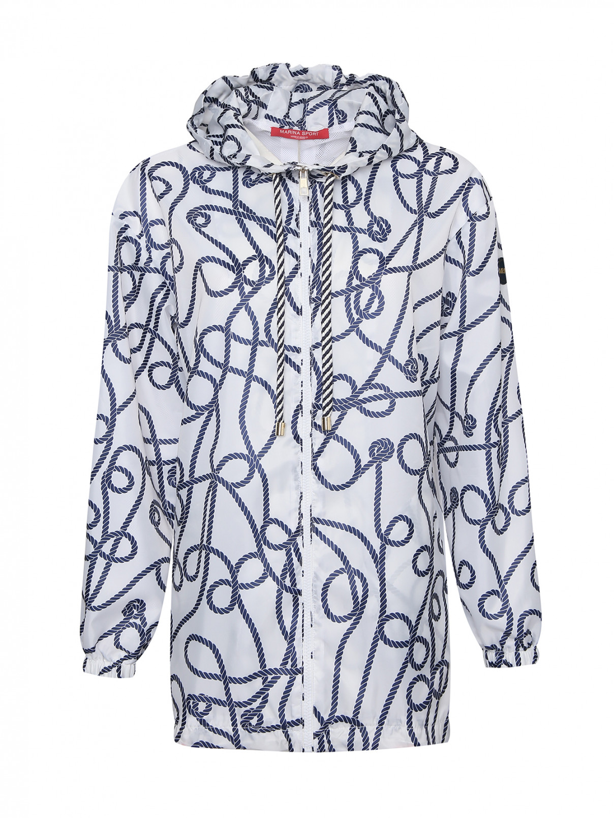 Куртка на молнии с узором Marina Rinaldi  –  Общий вид  – Цвет:  Мультиколор