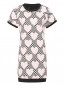 Платье из трикотажа с узором Love Moschino  –  Общий вид