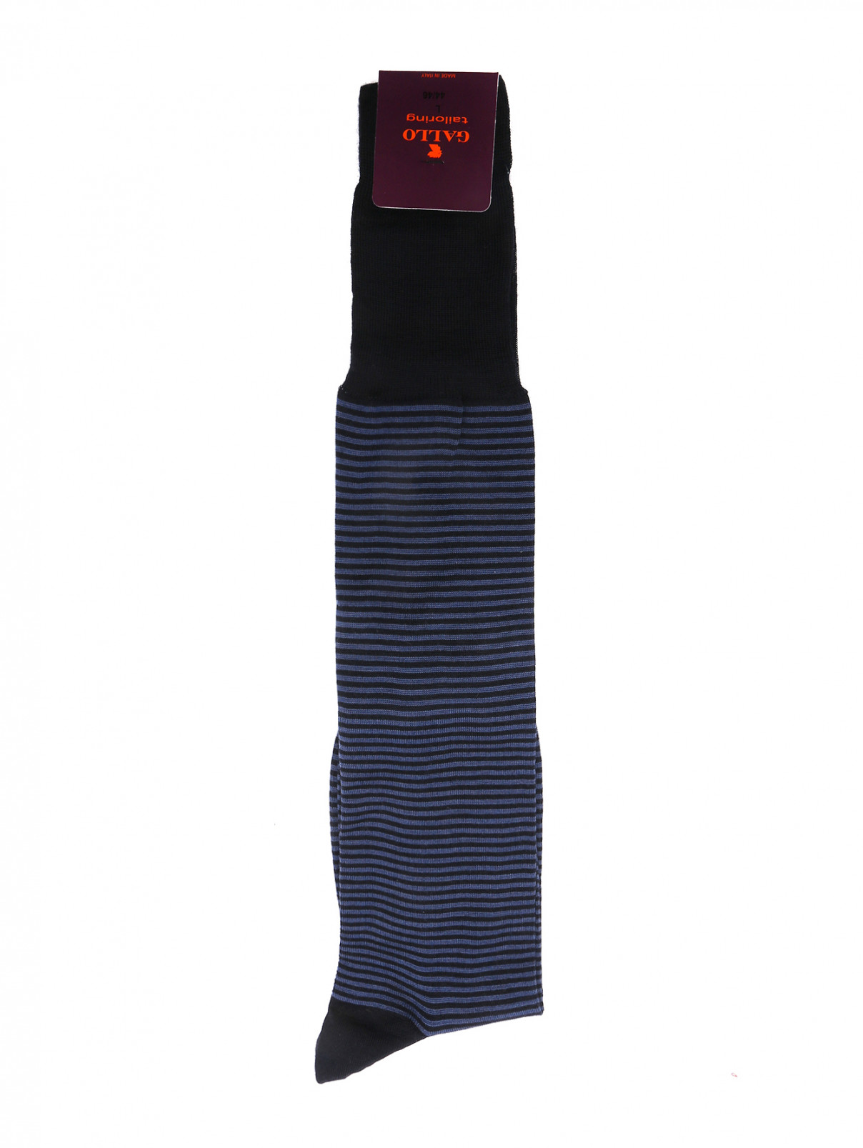 Носки из шерсти и хлопка с узором Gallo  –  Общий вид  – Цвет:  Синий