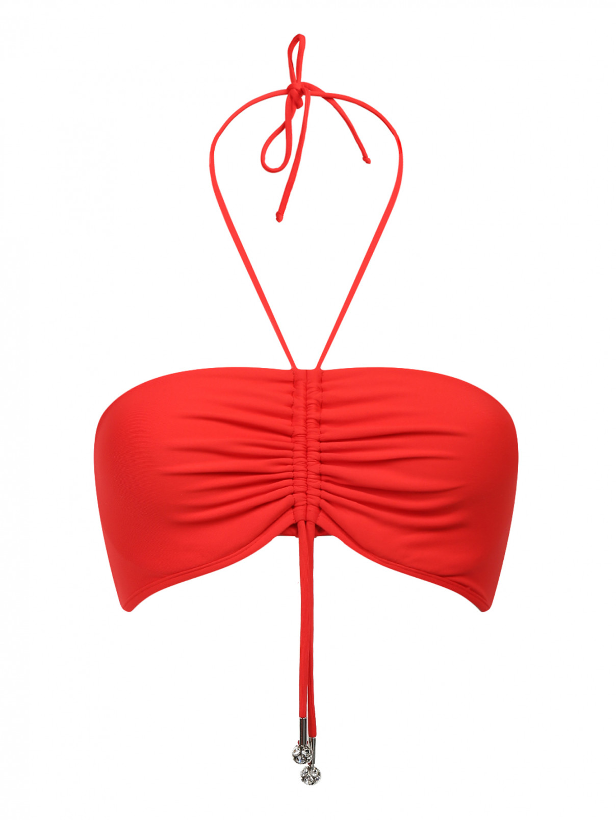 Купальный бюстгальтер с драпировкой La Perla  –  Общий вид  – Цвет:  Красный