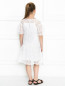 Платье из фактурного хлопка с бантиком MiMiSol  –  МодельВерхНиз1