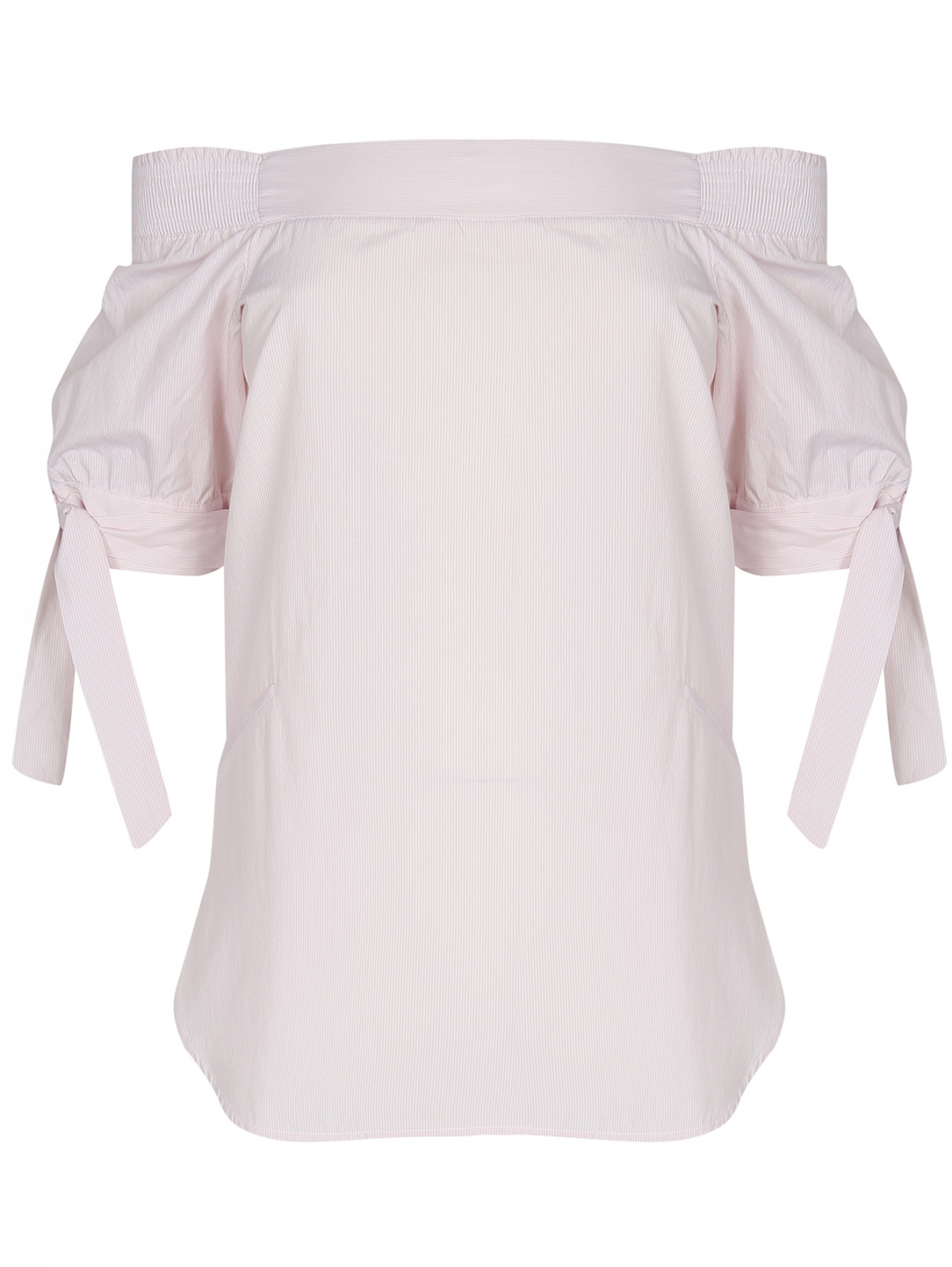 Блуза из смесового хлопка с коротким рукавом Manila Grace  –  Общий вид  – Цвет:  Узор