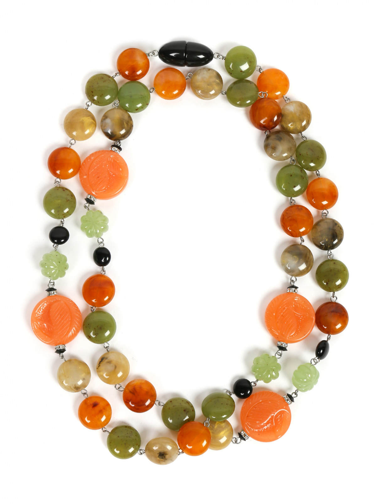 Ожерелье декорированное кристаллами Angela Caputi  –  Общий вид  – Цвет:  Мультиколор
