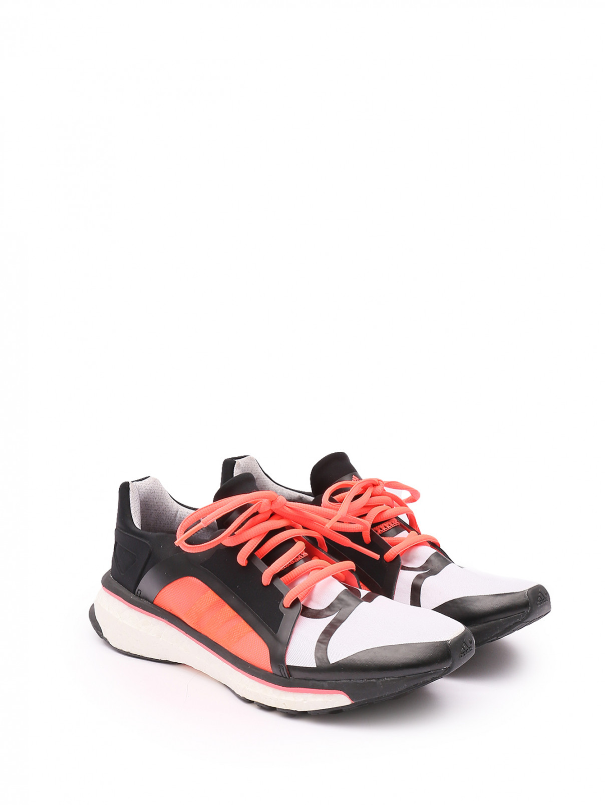 Кроссовки из текстиля на шнурках adidas by Stella McCartney  –  Общий вид  – Цвет:  Мультиколор