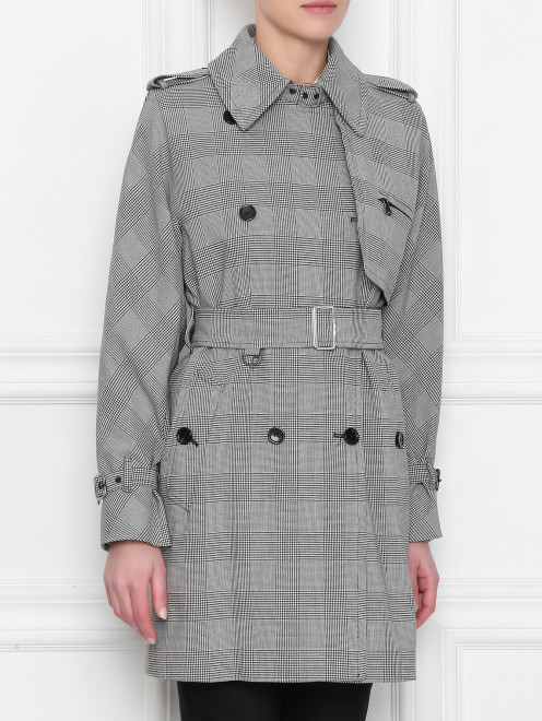 Плащ из хлопка укороченный Max Mara - МодельВерхНиз