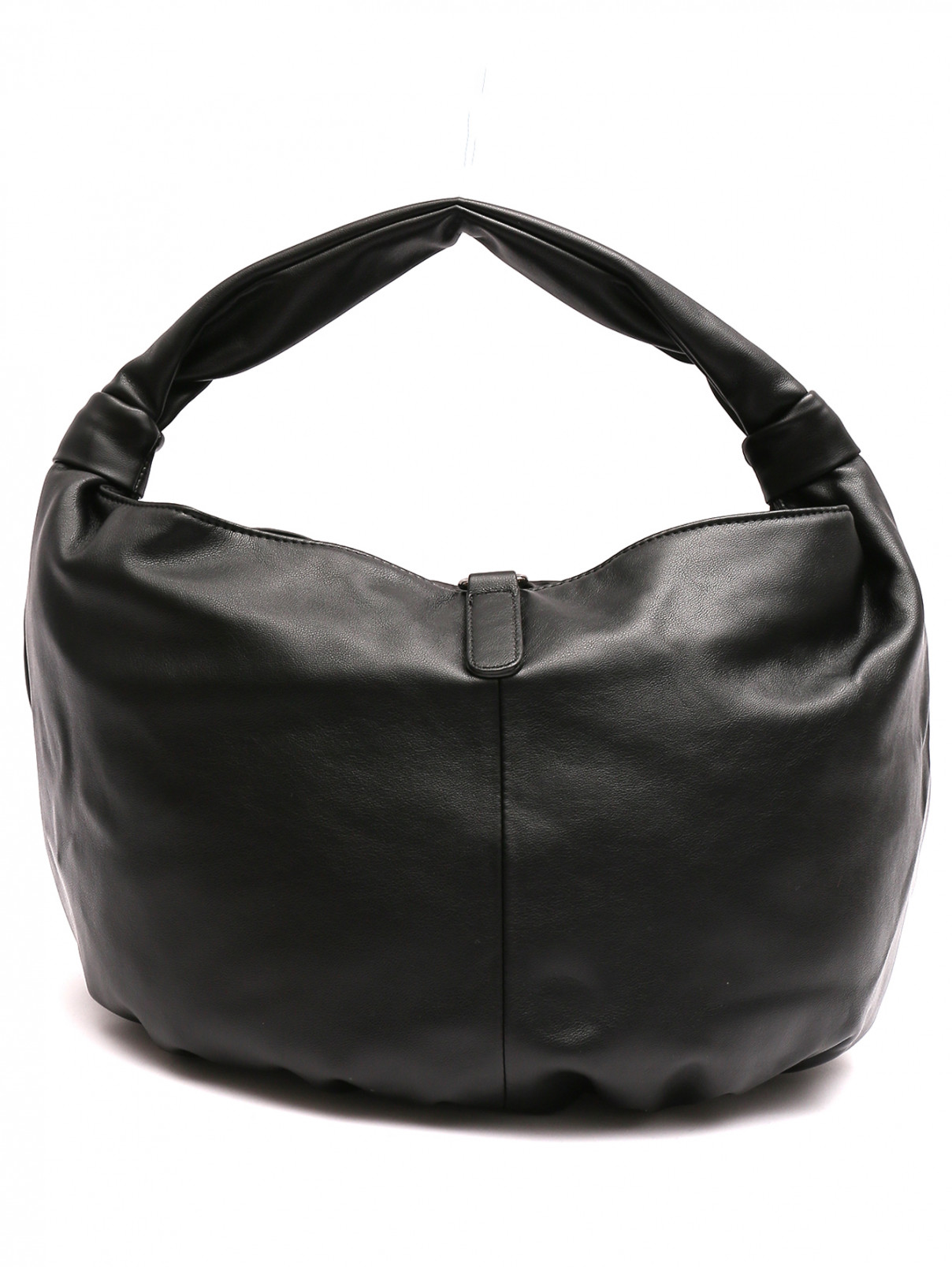 Объемная сумка на ремне Weekend Max Mara  –  Общий вид  – Цвет:  Черный
