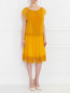 Платье-мини из льна с отделкой из кружева Alberta Ferretti  –  Модель Общий вид