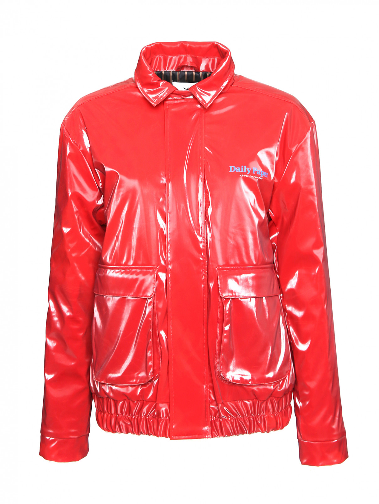 Куртка с накладными карманами Daily Paper  –  Общий вид  – Цвет:  Красный