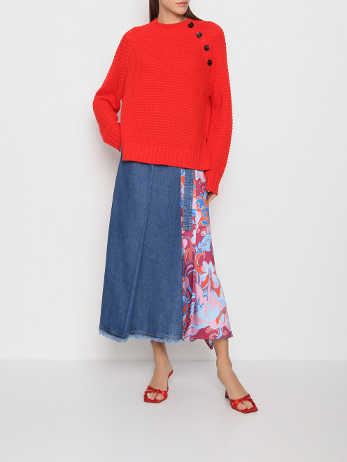 Джемпер из шерсти с декоративными элементами Weekend Max Mara - МодельОбщийВид
