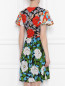 Шелковое платье с запахом и цветочным принтом Diane von Furstenberg  –  МодельВерхНиз1