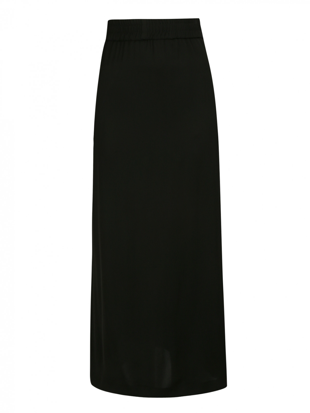Юбка-миди с боковыми карманами Moschino Boutique  –  Общий вид  – Цвет:  Черный