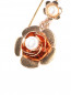 Серьги из металла в форме цветов Dueci Bijoux  –  Деталь