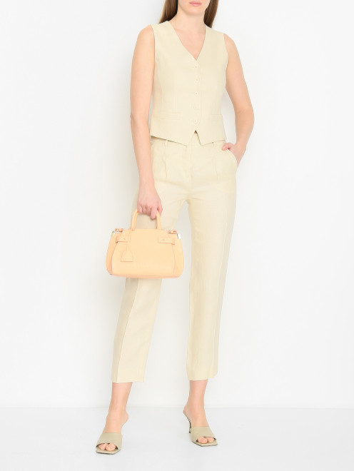 Брюки из льна Weekend Max Mara - МодельОбщийВид