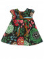 Платье из хлопка и шелка с растительным узором Burberry  –  Обтравка1