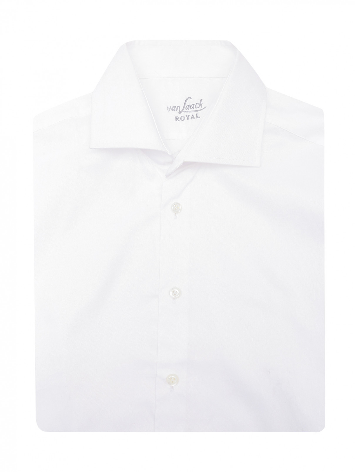 Рубашка из хлопка с коротким рукавом Van Laack  –  Общий вид  – Цвет:  Белый