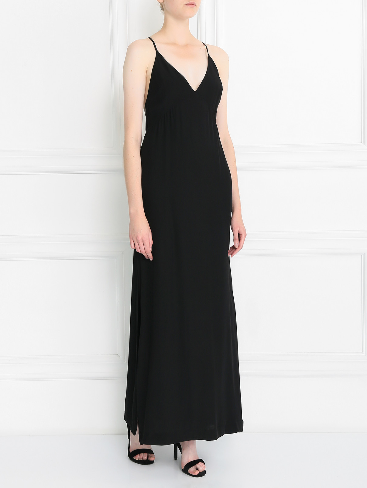 Платье-макси с открытой спиной Keepsake  –  Модель Общий вид  – Цвет:  Черный