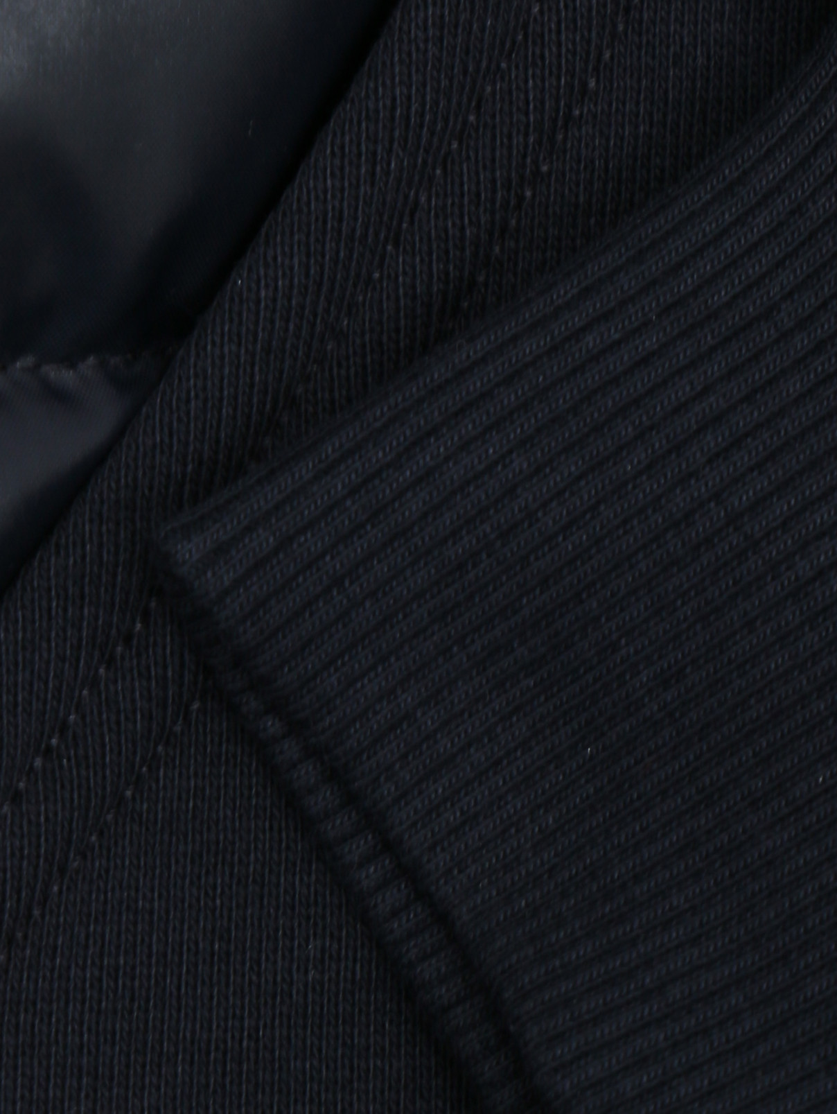 Пуховая куртка с трикотажными деталями Moncler  –  Деталь  – Цвет:  Синий