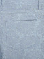 Брюки узкого кроя из хлопка с узором из кружева Ermanno Scervino  –  Деталь