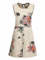 Платье из льна с цветочным узором Sportmax Code  –  Общий вид
