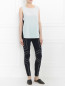 Узкие трикотажные брюки с декоративной отстрочкой Love Moschino  –  Модель Общий вид