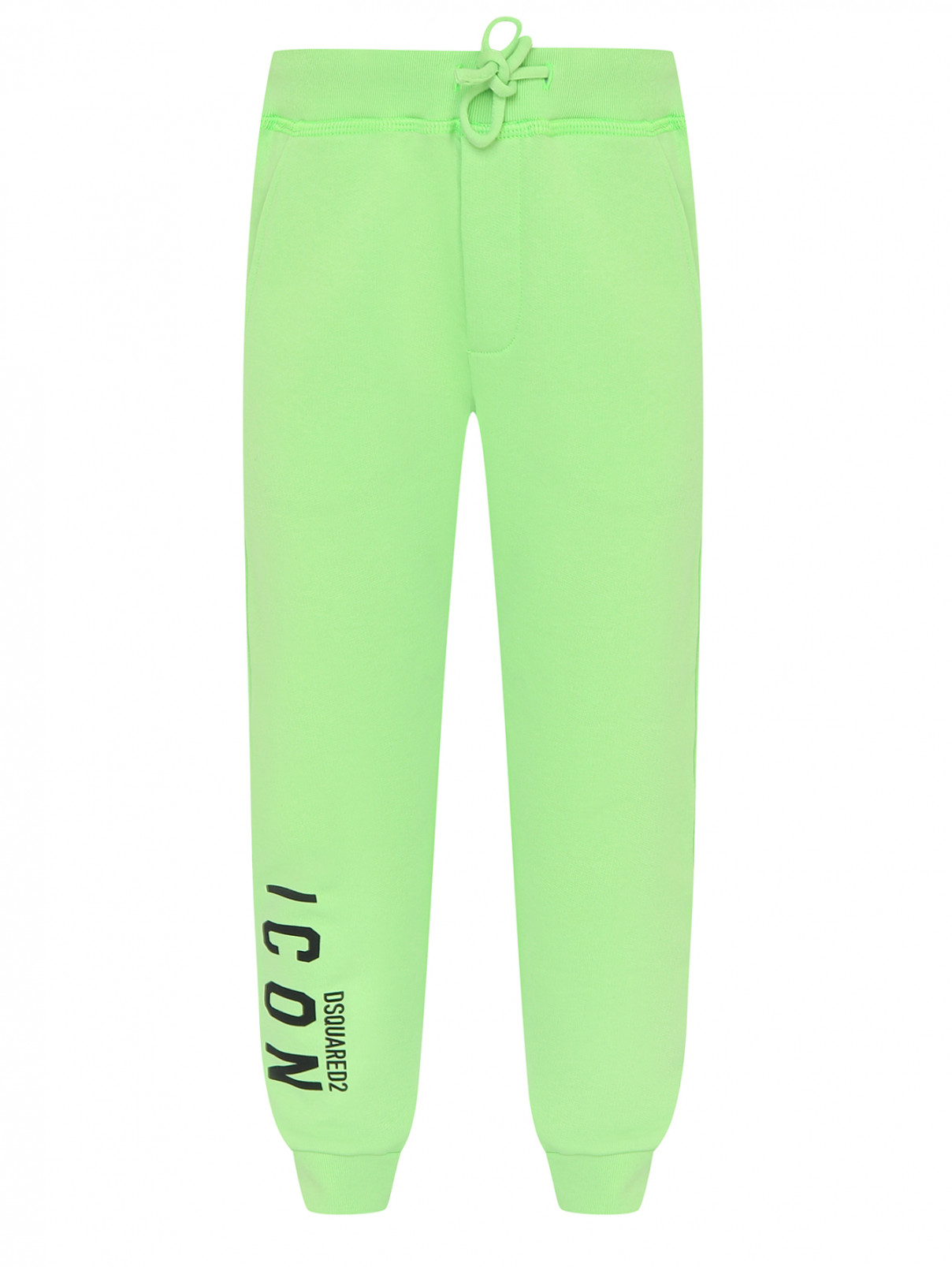 Трикотажные брюки с карманами Dsquared2  –  Общий вид  – Цвет:  Зеленый