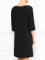 Платье-мини шелка с контрастной отделкой и рукавами 3/4 Moschino  –  Модель Верх-Низ1