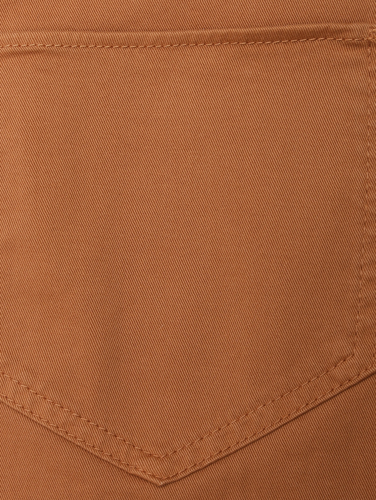 Укороченные брюки из хлопка с карманами Max&Co  –  Деталь  – Цвет:  Коричневый