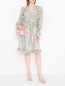 Платье-миди с цветочным узором Luisa Spagnoli  –  МодельОбщийВид