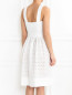 Платье- мини из перфорированной ткани на бретелях Moschino Boutique  –  МодельВерхНиз1