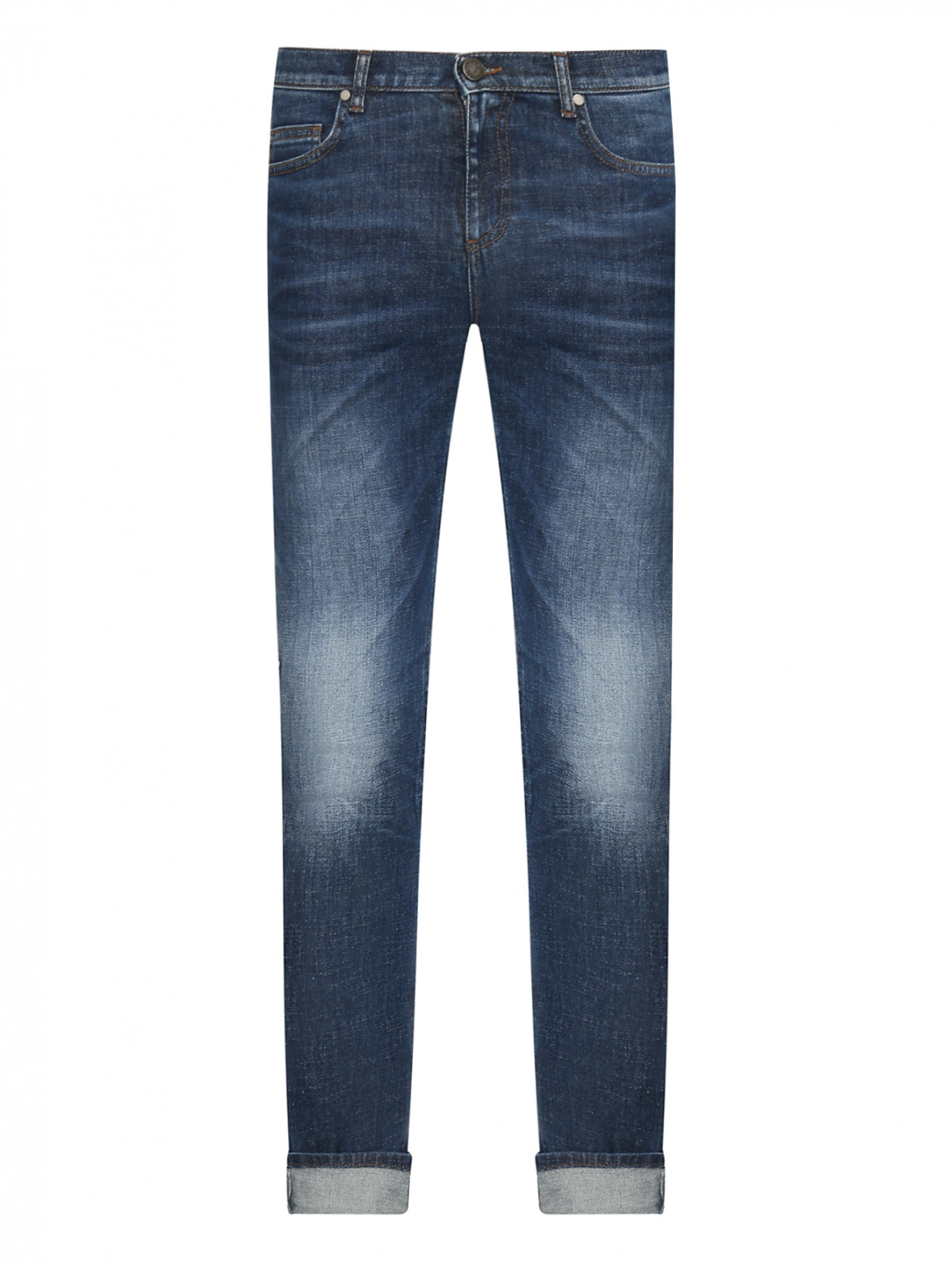 Джинсы из темного денима с карманами Versace Jeans  –  Общий вид