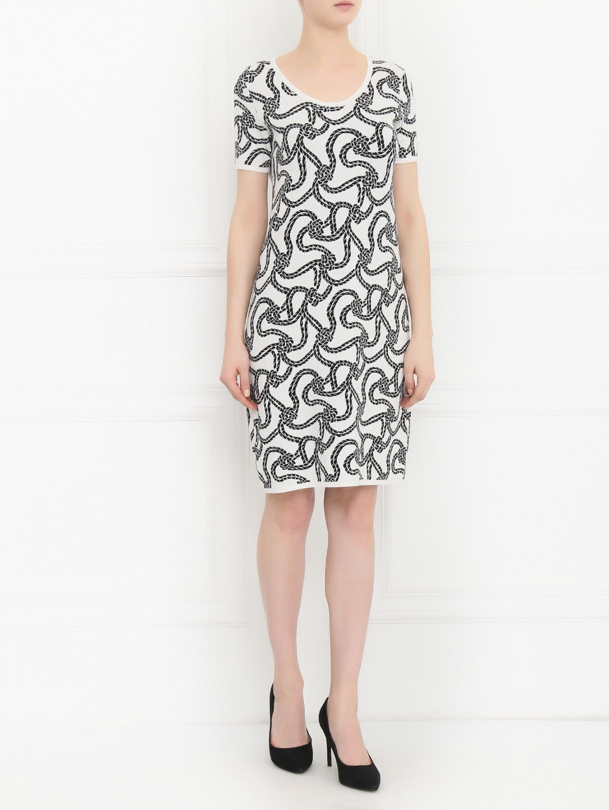 Платье свободного кроя с узором Max Mara  –  Модель Общий вид  – Цвет:  Узор