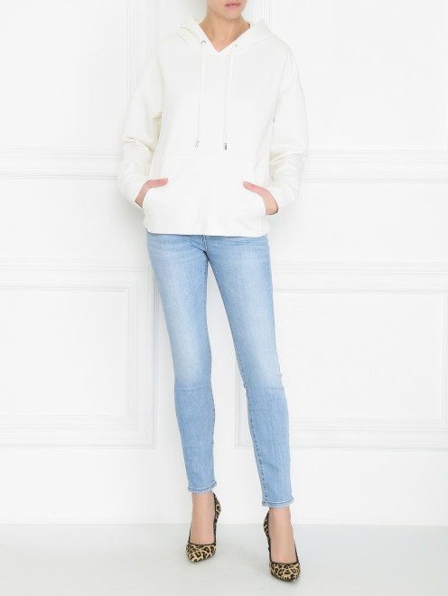 Джинсы из хлопка зауженного кроя Weekend Max Mara - МодельОбщийВид