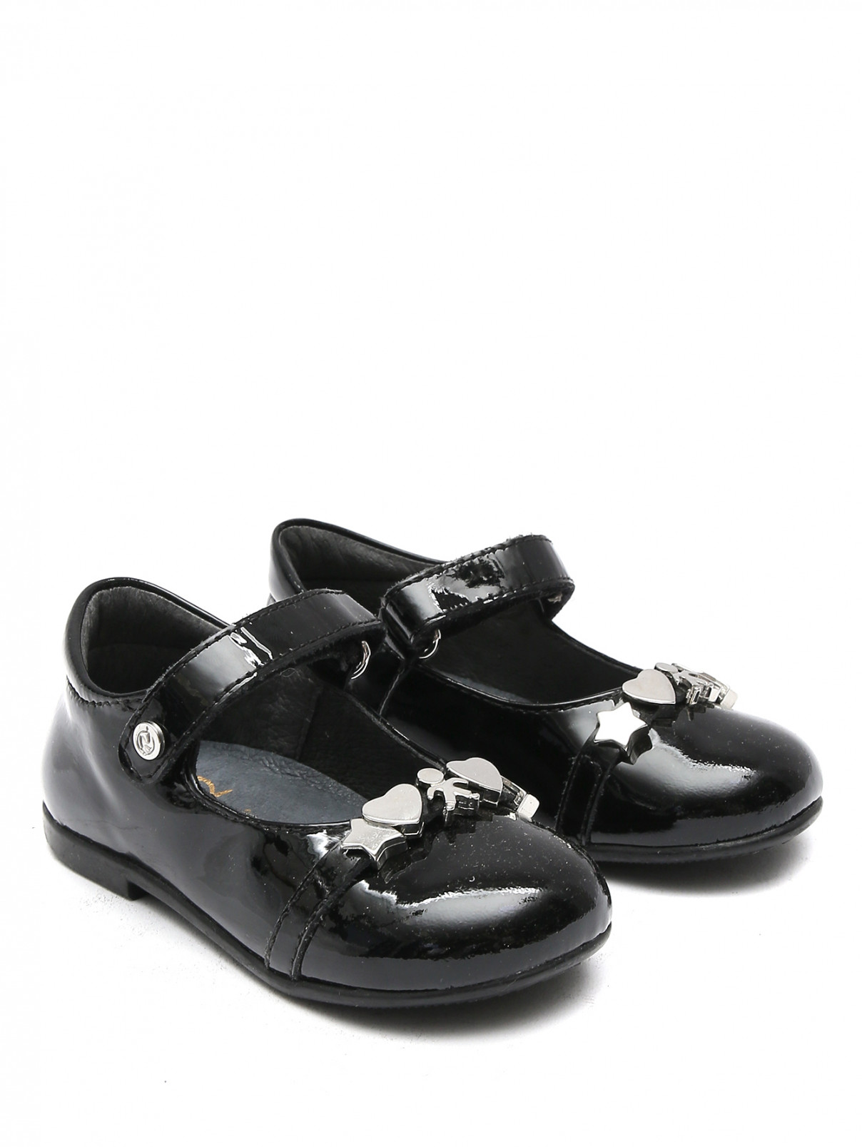 Туфли лакированные Naturino  –  Общий вид  – Цвет:  Черный