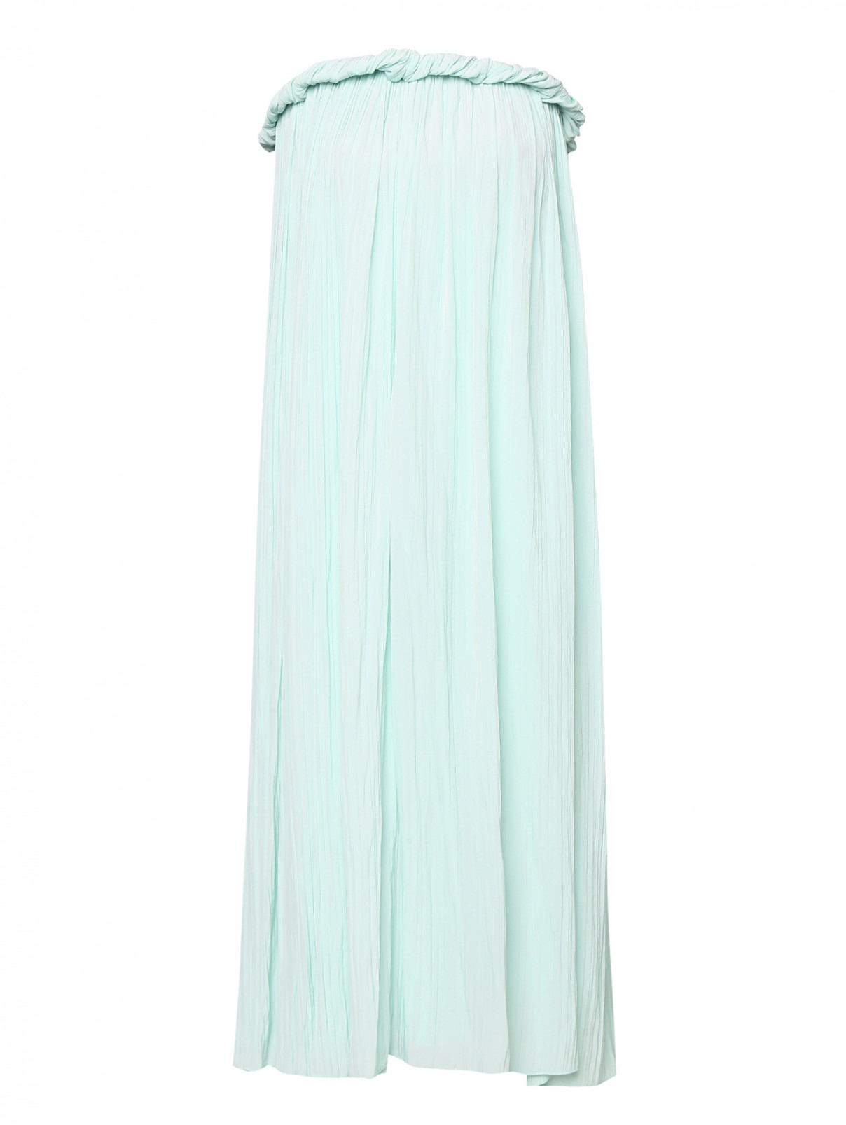 Платье свободного кроя однотонное Sportmax  –  Общий вид  – Цвет:  Зеленый