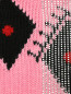 Свитер из шерсти, с геометричным узором, декорированный стразами Ermanno Scervino  –  Деталь