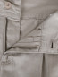 Бриджи из хлопка и льна с накладными карманами Max&Co  –  Деталь1